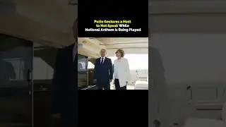 Putin Gestures a Female Host to Not Speak While National Anthem is Being Played