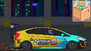 Pixel Car Racer - 100 Crates Opening NEW UPDATE Touge/SCRAPING/Police | SLAPTrain