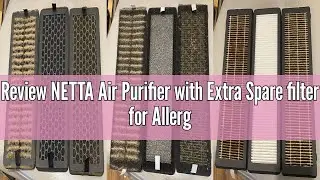 Review NETTA Air Purifier with Extra Spare filter for Allergies with True HEPA & Active Carbon Filte