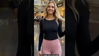 Black top and pink leggings athleisure look #fashion #ai #eveningstyle #fashiontrends