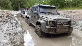 TRX-6 Mercedes-Benz G 63 AMG 6x6 Trx4 Defender Toyota Land Cruiser 4x4 Offroad Fun Muding RC Cars