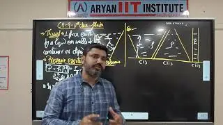 Jee Neet physics 11th ch9, thrust, pressure, 1 atm, barometer, examples 