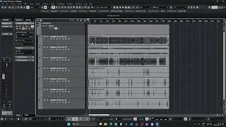 Create a drum folder track in Cubase