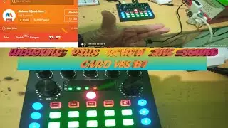 UNBOXING PLUS REVIEW LIVE SOUND CARD V8S BT #SOUNCARDV8S #amplifier  #v8soundcard #bluetoothspeaker