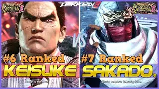 T8 ▰ KEISUKE (#6 Ranked Kazuya) Vs SAKADO (#7 Ranked Raven) ▰ Tekken 8 High Level Gameplay