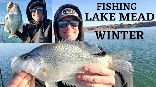 Рыбалка на озере Мид, зимний день для ловли краппи (середина января), Невада