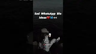 Sad Bio Ideas💔 #shorts #youtubeshorts