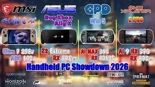 Xbox Ally X vs GPD Win 5 vs MSI Claw 8 AI vs X1 Pro | 20W TDP Battle: Which One Reigns Supreme?