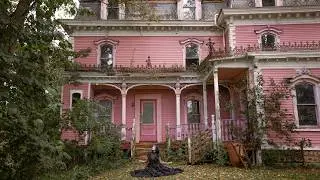 Exploring Abandoned 1860's Pink Victorian Mansion | Coraline's Pink Palace