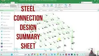 CONNECTION DESIGN SUMMARY -SHEET- STAAD PRO