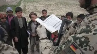German soldiers patrol in Afghanistan's Kunduz province