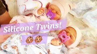 Silicone Baby Twins Get Ready to Go! 👶🏽💕 #siliconebaby 