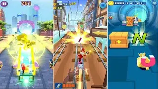 Om Nom Run vs Subway Princes vs Hearlake Rush Amazing Run Kids GamePlay Walkthrough V#200
