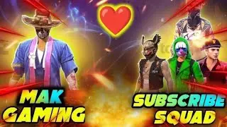Free Fire Live !! how to Play Rush ? Mak Gaming vs subscribers !! Teamcode to subscribers
