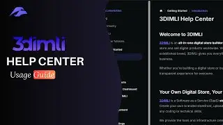 How to Use the 3DIMLI Help Center | Find Guides, Documentation & Support