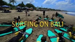 Surfing on Bali. Trip to Bali 2017