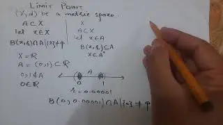 Limit point, cluster point in metirc spaces by Shahzad Ahmed. #limitpoint