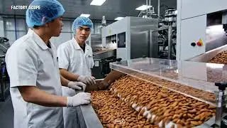 Inside The World&rsquo;s Largest Almond Factory 🥜 (Satisfying Process)