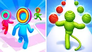 Hole.io VS Rope Man 🕳️⚡ All Levels Max Update Walkthrough Mobile NEW Gameplay Q9RX