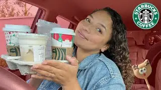 Trying Starbucks HOLIDAY Drinks So You Don't Have To | **NEW FAV HOT CHOCOLATE** 2022