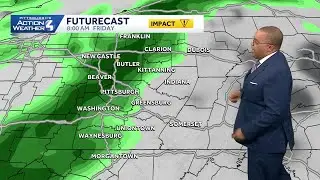January 8 Forecast: Rain Friday prompts an Impact Day for Western PA