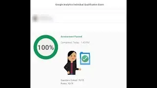 Google Analytics Individual Qualification Exam Answers - Live Test - November, 2018