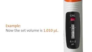 Corning&reg; Lambda&trade; EliteTouch&trade; Pipettor &ndash;  Volume Setting