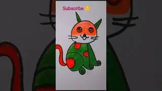 easy # cat # #trending #art #drawing # viral # Short # saral art # 🎨🖌️🎨# drow # cat 😺# vidao # 🎉🖌️🎨😺