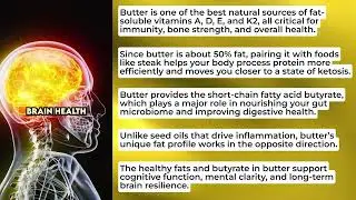 Butter is better for your brain🧠 #health #wellness #youtubeshorts #shorts #shortsviral #shortsvideo