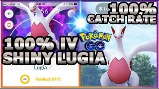 100% IV SHINY LUGIA IN POKEMON GO | 100% CATCH RATE FOR SHINY LUGIA & CATCHING LUGIA