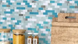 Blue Series Peel and Stick Waterproof Tile - Rectangular