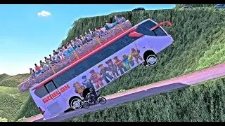 Driving Overcrowded Bus in Dangerous Roads | Euro truck simulator 2 | GameSphere Xplorers #shorts