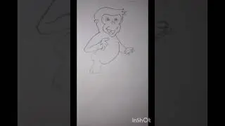 How to draw Curious George #curiousgeorge #trending #drawing #viral #art #shorts