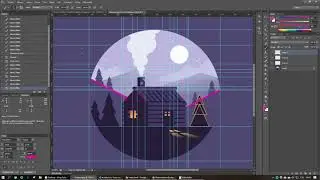CSS Drawing - Cabin in forest