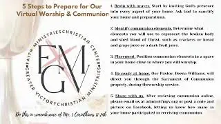 Worship Services from Greater Victory Faith Ministries