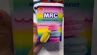 Macaron Cookies🍪🍪 #snacks #cookies #colourful #cute #shorts