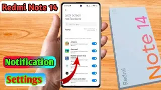 redmi note 14 notification settings, redmi note 14 notification off