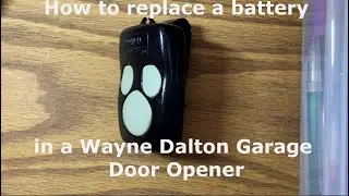 Wayne Dalton Garage Door Opener Battery Replacement