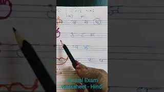 Ukg Class Hindi Annual Exam Question Paper #Ukg Hindi Worksheet #shorts #exams #testpapers #hindi