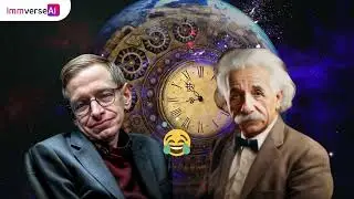 Genius Conversations: Exploring the Cosmos with Hawking & Einstein | ImmverseAI #ai #genai #podcast