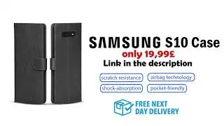 Samsung S10 Leather Wallet Case