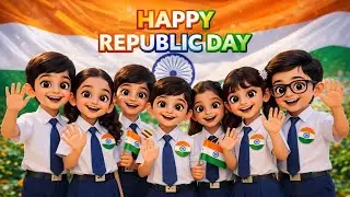 Happy Republic Day 🇮🇳 | Republic Day Song for Kids | 3D Cartoon Patriotic Song #youtubekids #india 