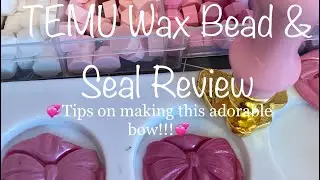 TEMU wax beads and wax seal review! 💕come watch my tip💕