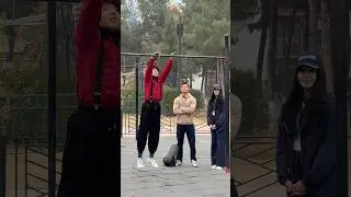 a nerd interrupted a couple's training.