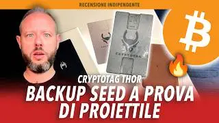 CRYPTOTAG THOR: KIT DI BACKUP PREMIUM (MULTISHARE SHAMIR) PER WALLET CRYPTO A PROVA DI PROIETTILE