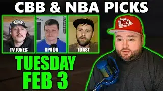 College Basketball & NBA Picks with Kyle Kirms | Tuesday February 3rd