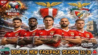 SL Benfica New Facepack Season 25/26 - PES 2021 & Football Life 2026
