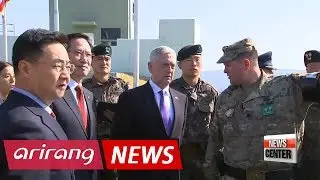 U.S. Defense Secretary James Mattis visits South Korean President Moon at Blue House