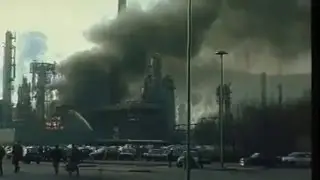 Großbrand Veba(BP) Gelsenkirchen 10.12.1991