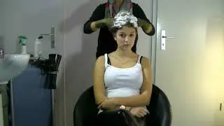 A Blonde getting Shampoo | Hair Play | Asmr |